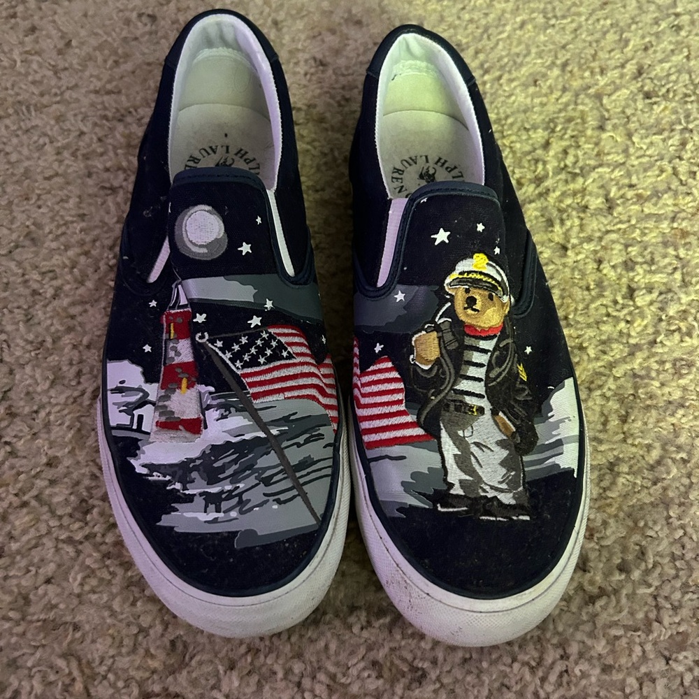 Polo Ralph Lauren Slip-On Shoes with Velvet Bottoms